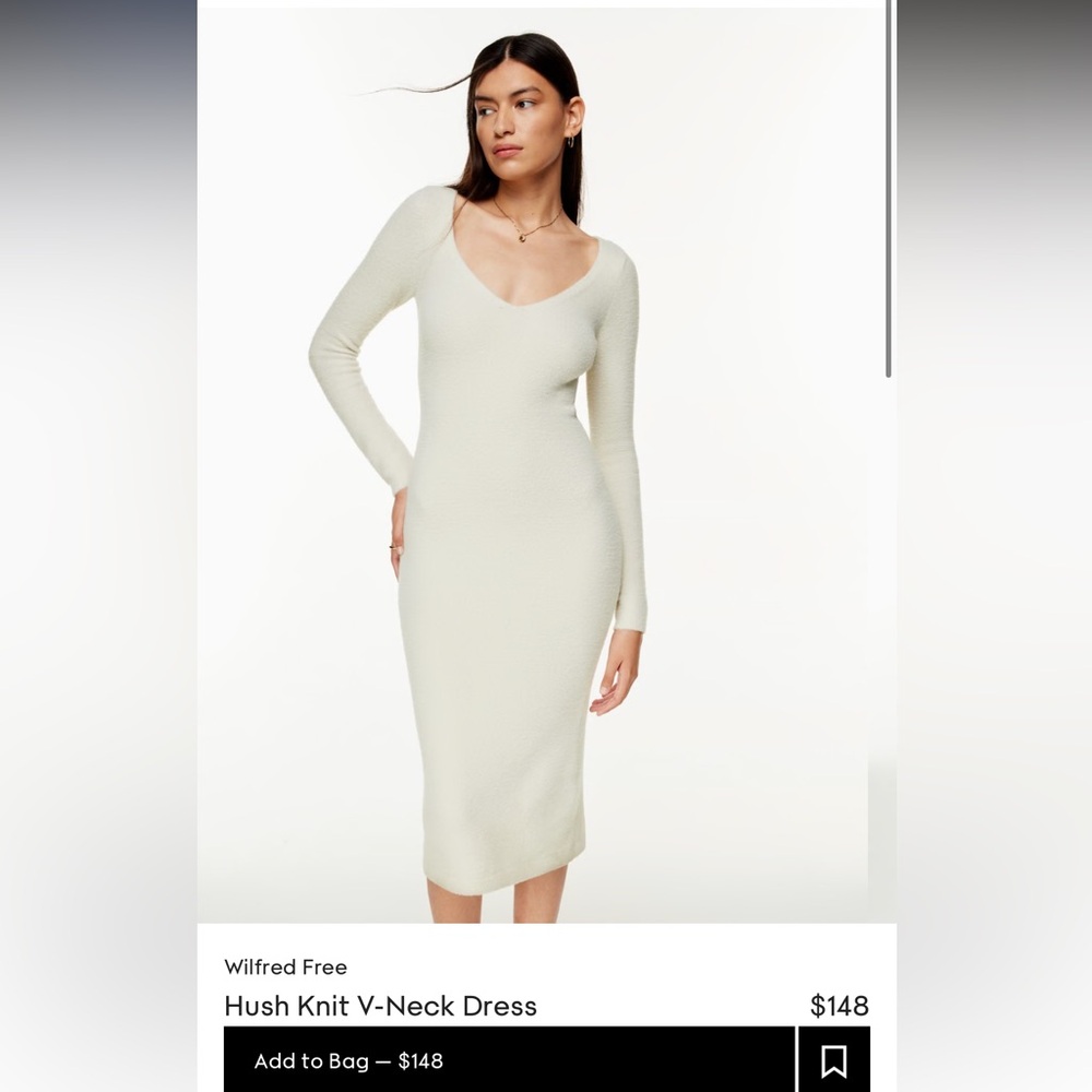 Aritzia Hush Knit Sweater Dress - Size Medium